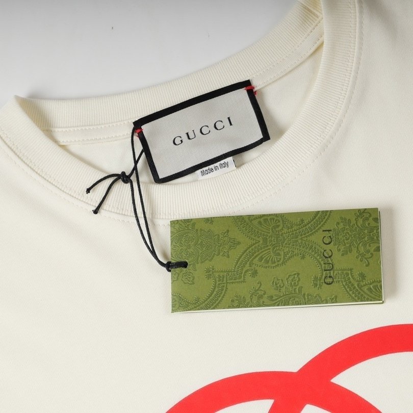 GG T-shirt Double G Logo White