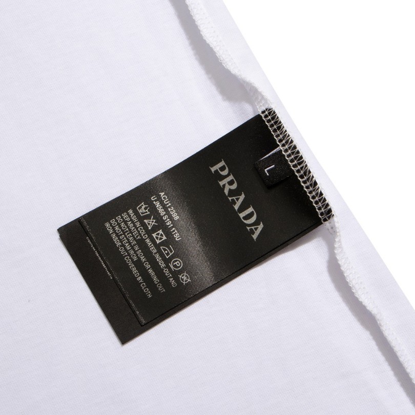 PRD T-shirt Bicycle Print White