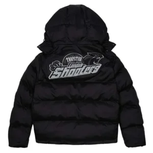 Shooters Hooded Black Reflective Puffer