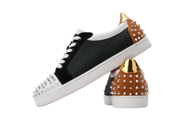 Sneaker Louis Orlato Black With Golden Tail