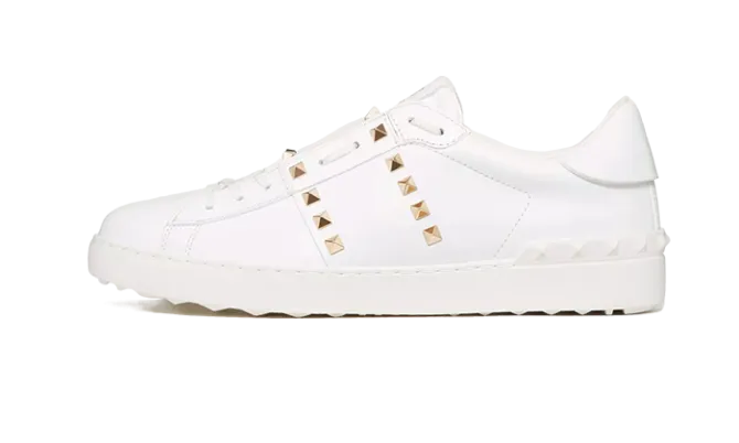 Sneaker Rockstud White Gold