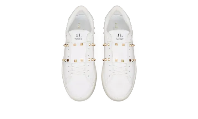 Sneaker Rockstud White Gold