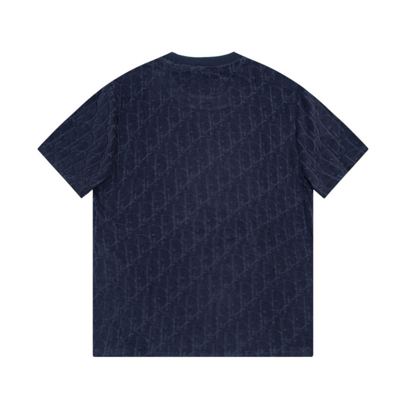 CD T-shirt Embossed Monogram Navy